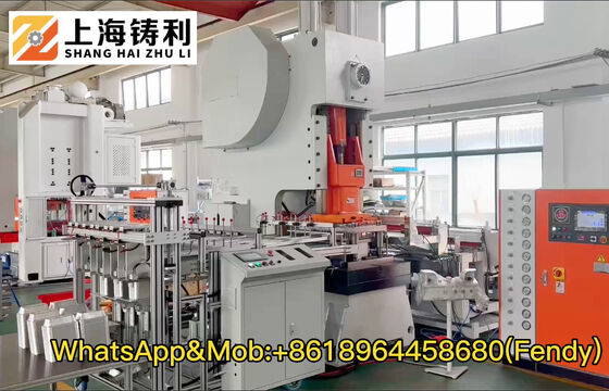 Mitsubishi PLC Schneider Low Voltage Aluminium Food Container Machine 50-68times/m Production