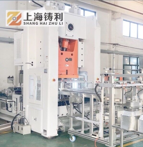 Mitsubishi PLC Controlled Aluminium Container Making Machine 12000KG Capacity
